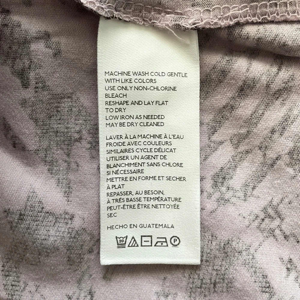 NWT Maeve Anthropologie PP Motif Lavender Mock Neck Top Houndstooth Size XL - Picture 12 of 13